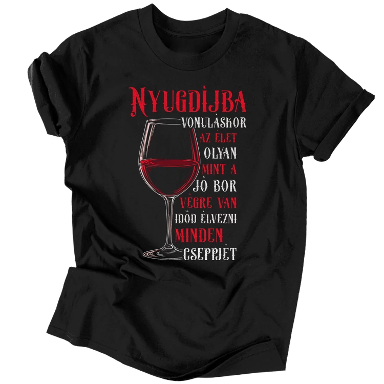 Nyugdíjba vonuláskor férfi póló