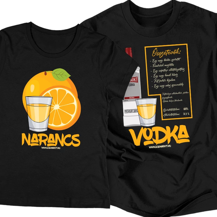 Vodka-narancs póló szett