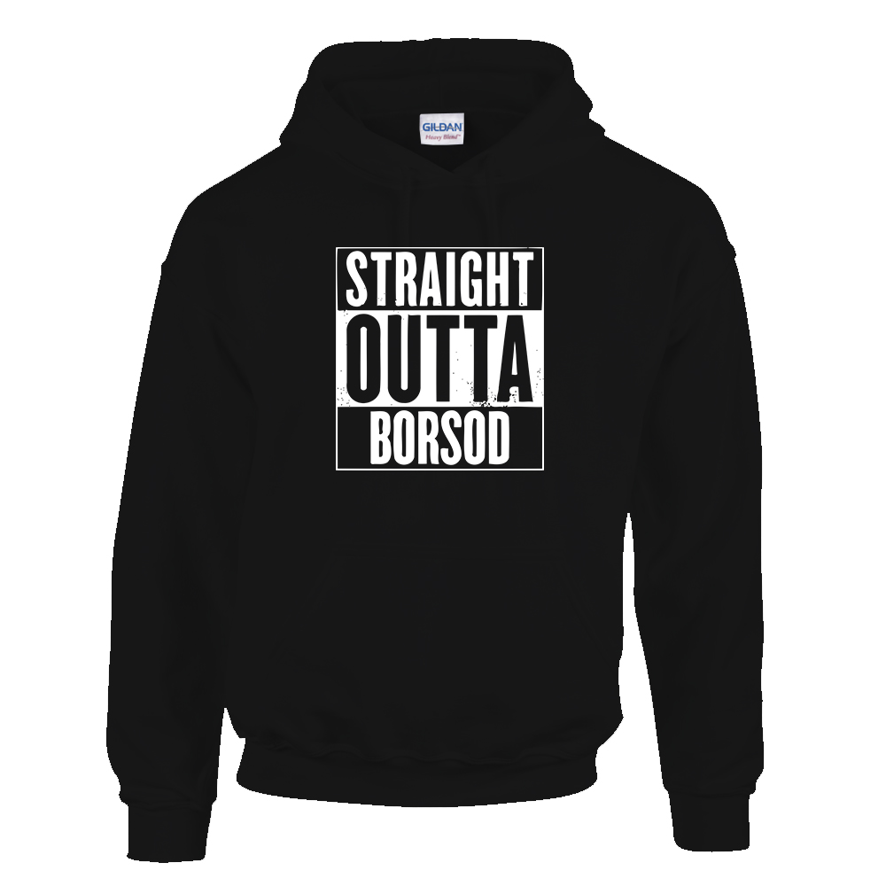 Straight Outta Borsod kapucnis pulóver
