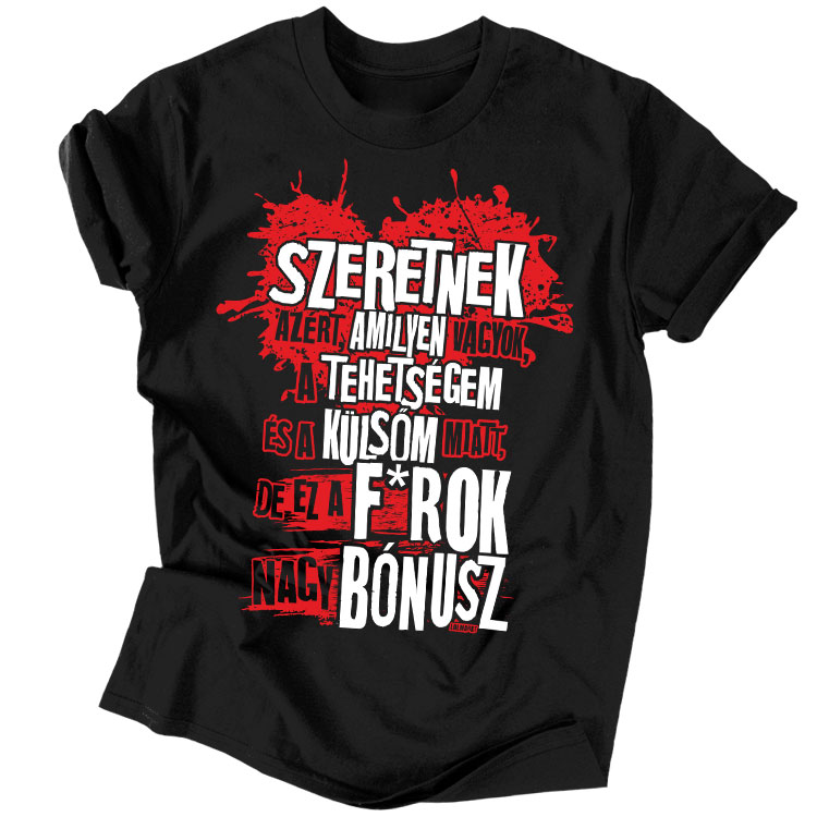 Nagy bónusz férfi póló